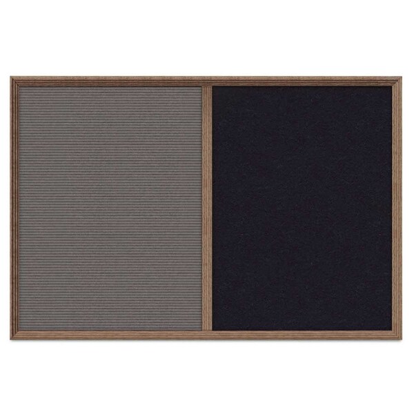 Enclosed Corkboard, 1 Door, 48"x36", 4" Fra